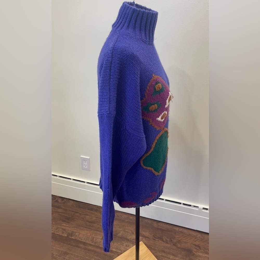 Vintage purple with patterns sweater | vintage woman’s sweater | vgt sweater - Picture 7 of 13